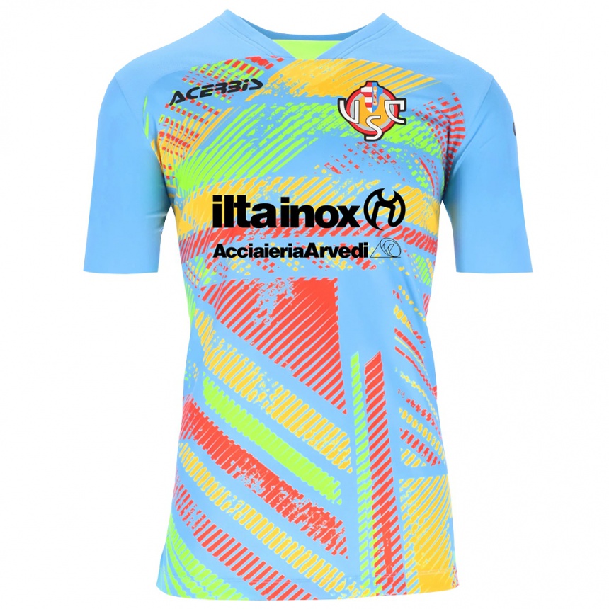 גברים כדורגל Lorenzo Novati #12 שחור תכלת חולצת שוער 2025/26