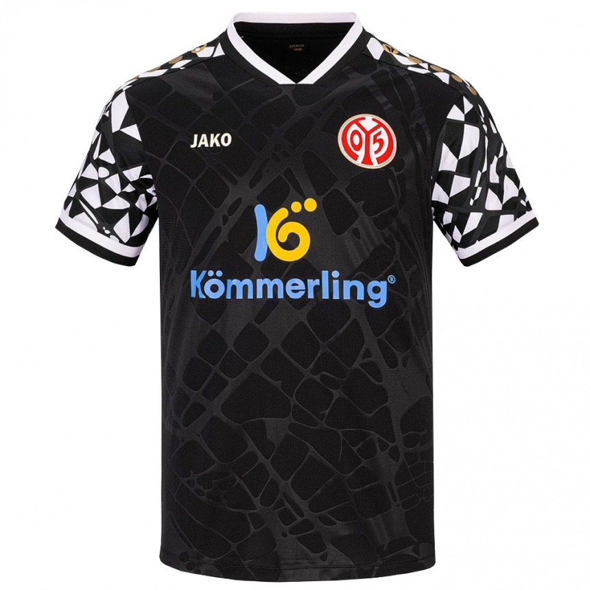 גברים כדורגל דניאל פוש #1 שחור לבן חולצת שוער 2025/26