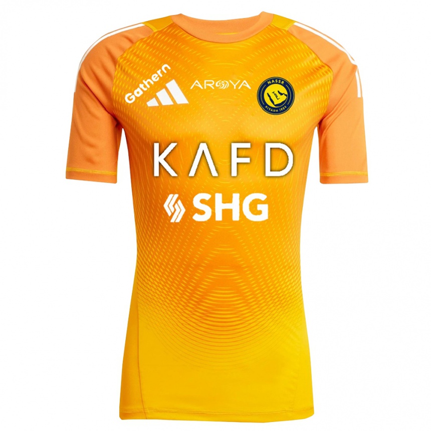 גברים כדורגל רחד אל-נג׳אר #36 לבן צהוב כתום חולצת שוער 2025/26