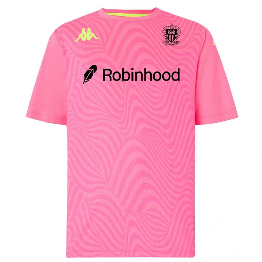 גברים כדורגל Matys Youst #1 ורוד לוהט שחור חולצת שוער 2025/26