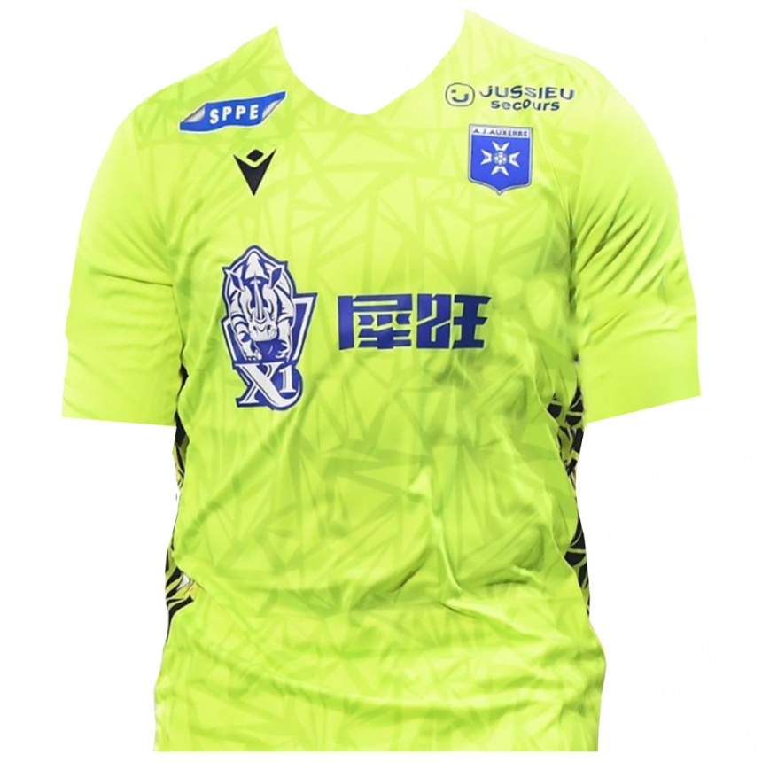 גברים כדורגל Khady Gueye #0 ירוק פלורסנט חולצת שוער 2025/26