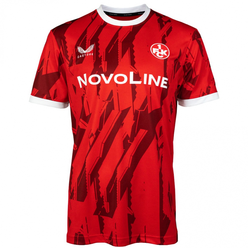 נשים כדורגל השם שלך #0 אדום לבן ג'רזי ביתית 2025/26