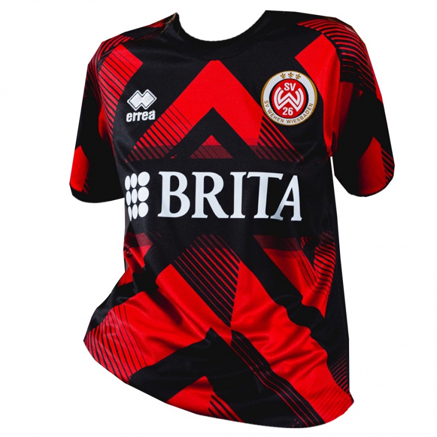 נשים כדורגל Milan Ludwig #8 שחור אדום ג'רזי ביתית 2025/26 נשים כדורגל Milan Ludwig #8 שחור אדום ג'רזי ביתית 2025/26