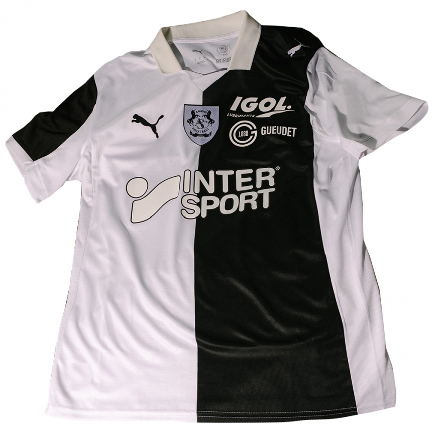 נשים כדורגל דריס קמבו #11 שחור לבן ג'רזי ביתית 2025/26 נשים כדורגל דריס קמבו #11 שחור לבן ג'רזי ביתית 2025/26