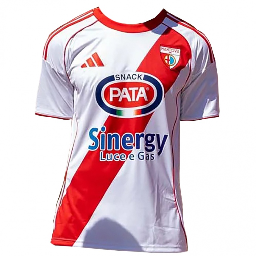 נשים כדורגל דוד ויזר #10 לבן אדום ג'רזי ביתית 2025/26