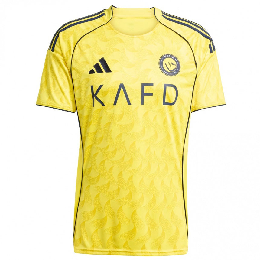 נשים כדורגל מוחמד מאראן #16 צהוב שחור ג'רזי ביתית 2025/26 נשים כדורגל מוחמד מאראן #16 צהוב שחור ג'רזי ביתית 2025/26