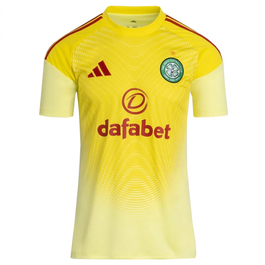 נשים כדורגל איידן רייס #70 אדום צהוב חולצת שוער 2025/26