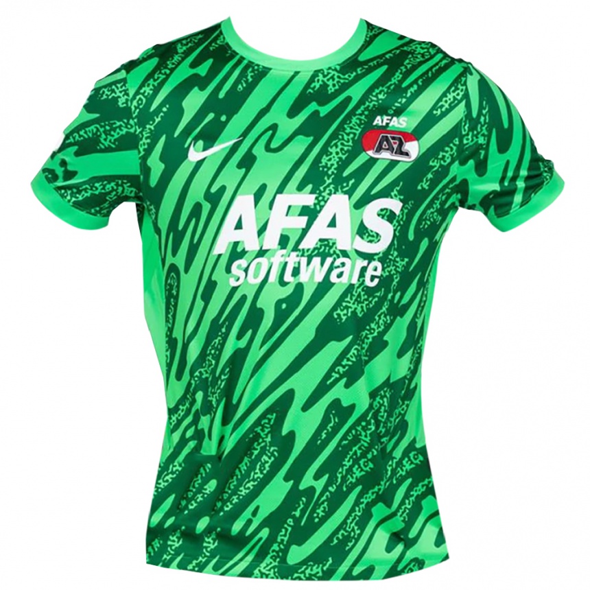 נשים כדורגל Kai ter Beek #16 ירוק לבן חולצת שוער 2025/26