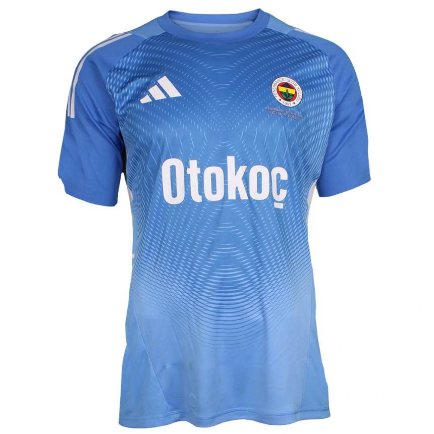 נשים כדורגל Yağız Ege Şalcı #0 לבן כחול רויאל חולצת שוער 2025/26