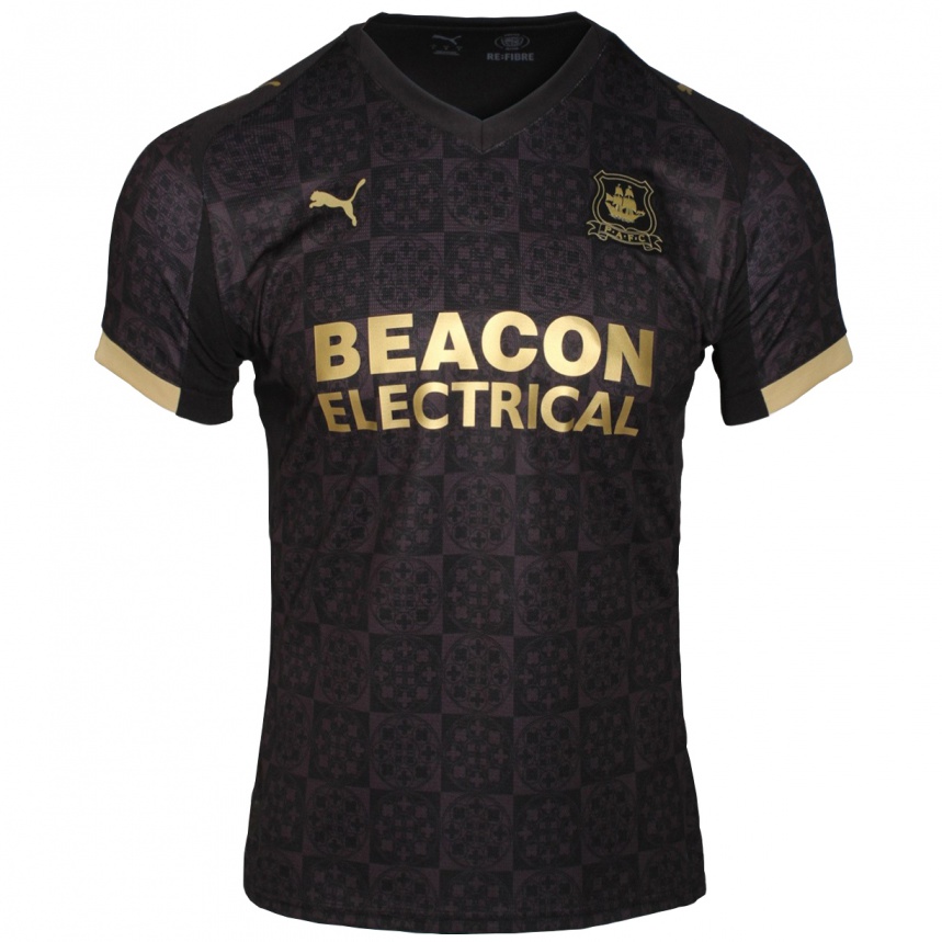 נשים כדורגל ג'ק מקנזי #16 שחור זהב הרחק ג'רזי 2025/26 נשים כדורגל ג'ק מקנזי #16 שחור זהב הרחק ג'רזי 2025/26