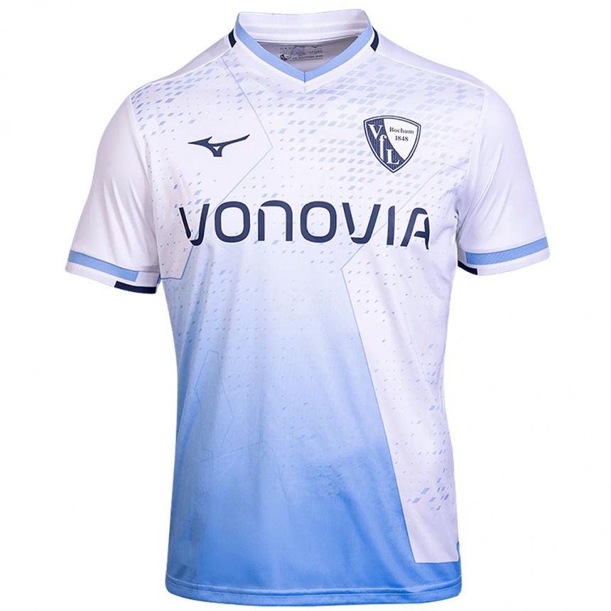 נשים כדורגל מאתוש ברו #19 לבן תכלת הרחק ג'רזי 2025/26 נשים כדורגל מאתוש ברו #19 לבן תכלת הרחק ג'רזי 2025/26