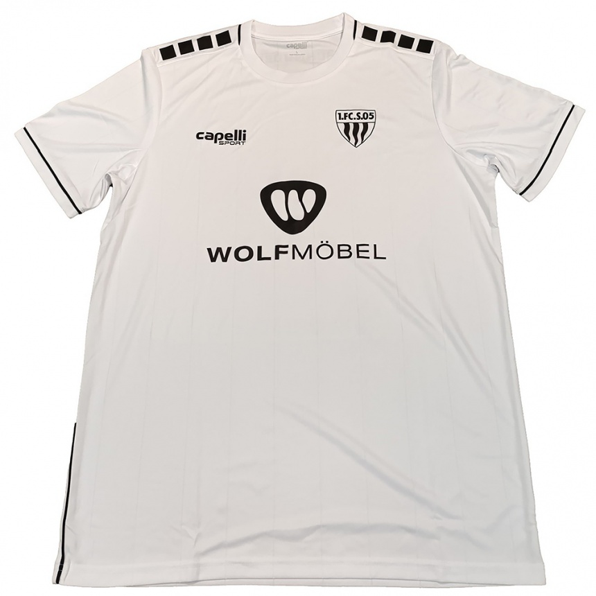 נשים כדורגל אריק שוראנוב #9 לבן שחור הרחק ג'רזי 2025/26 נשים כדורגל אריק שוראנוב #9 לבן שחור הרחק ג'רזי 2025/26