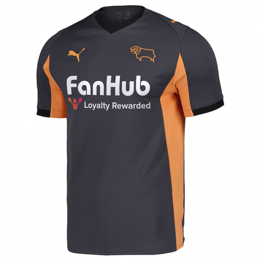 נשים כדורגל Justin Oguntolu #7 אפור כתום שחור הרחק ג'רזי 2025/26