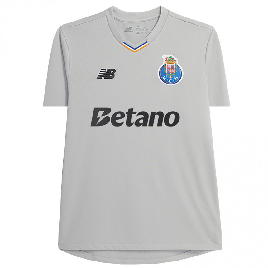 נשים כדורגל Francisco Mendes #1 אפור בהיר שחור חולצת שוער 2025/26