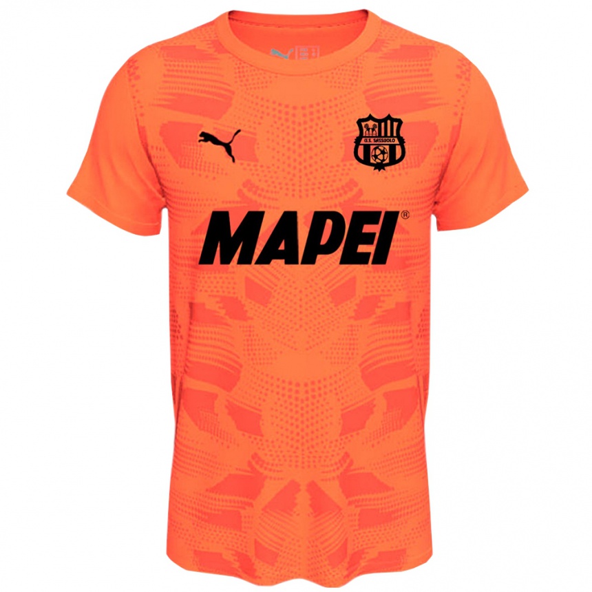 נשים כדורגל Matteo Cingolani #12 שחור כתום חולצת שוער 2025/26