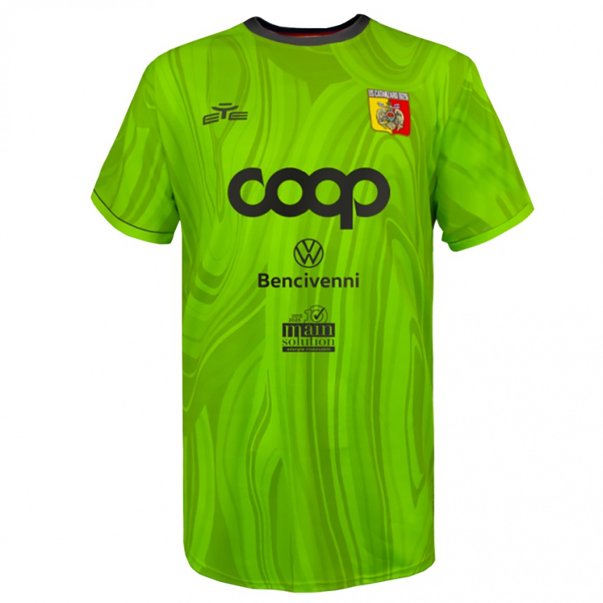 נשים כדורגל Edoardo Borrelli #99 שחור ירוק צהוב חולצת שוער 2025/26