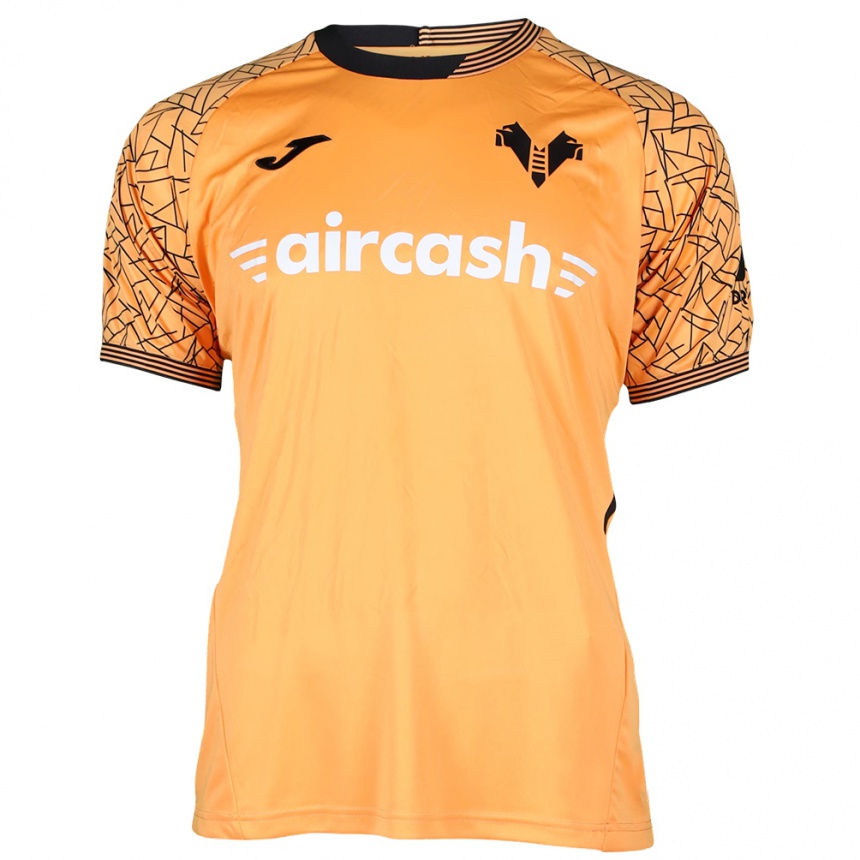 נשים כדורגל Zeno Castellani #12 כתום שחור לבן חולצת שוער 2025/26