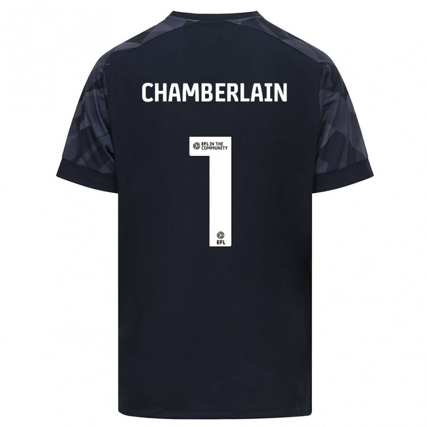 ילדים כדורגל סרין צ׳מברליין #1 שחור לבן חולצת שוער 2025/26