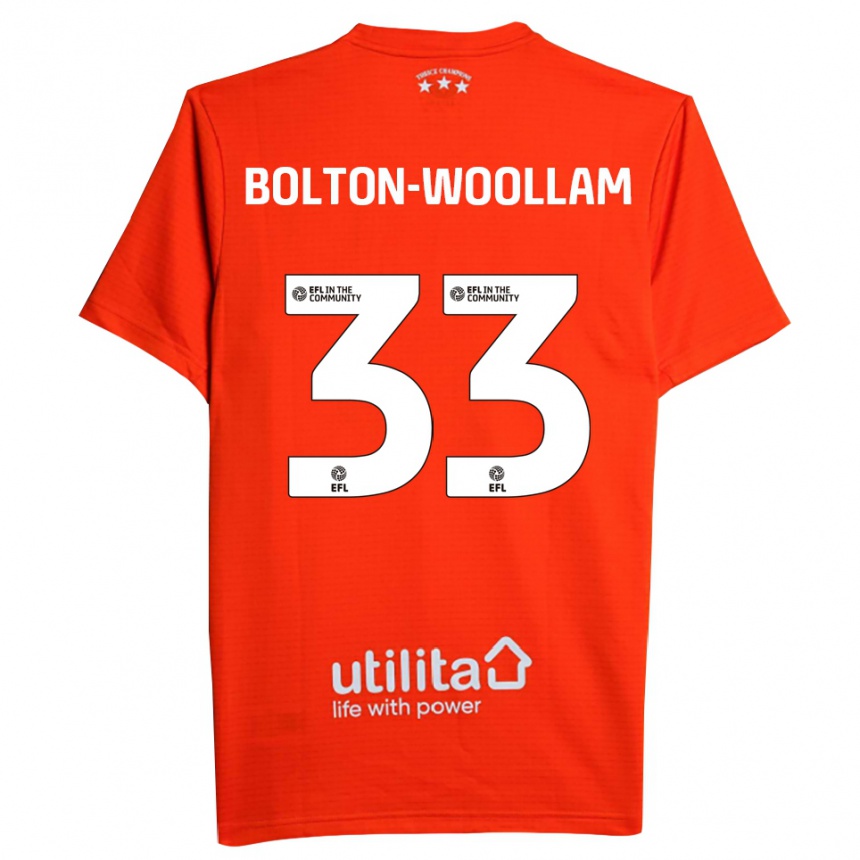 ילדים כדורגל Kacey Bolton-Woollam #33 לבן אדום חולצת שוער 2025/26