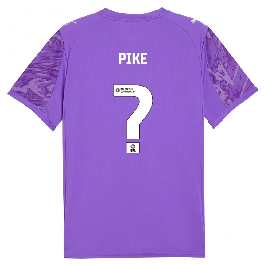 ילדים כדורגל Ethan Pike #0 סגול כהה חולצת שוער 2025/26