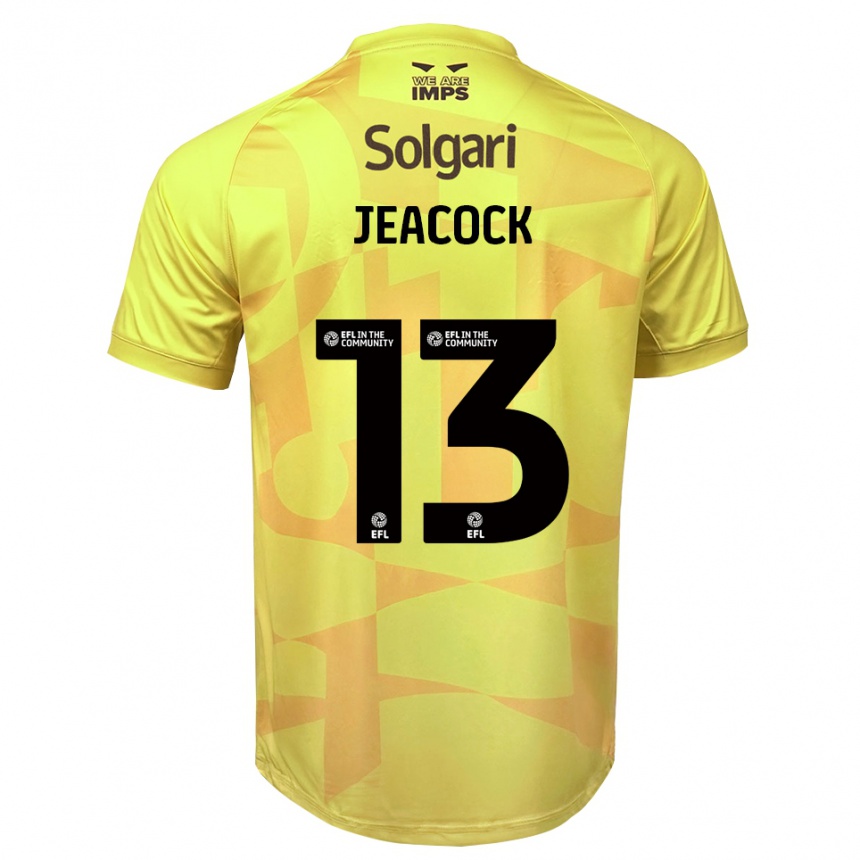 ילדים כדורגל זאק ג'יקוק #13 שחור צהוב חולצת שוער 2025/26