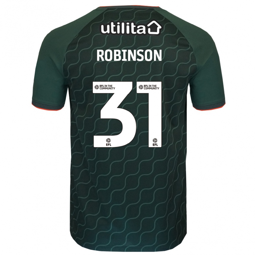 ילדים כדורגל Leah Robinson #31 ירוק כהה חולצת שוער 2025/26