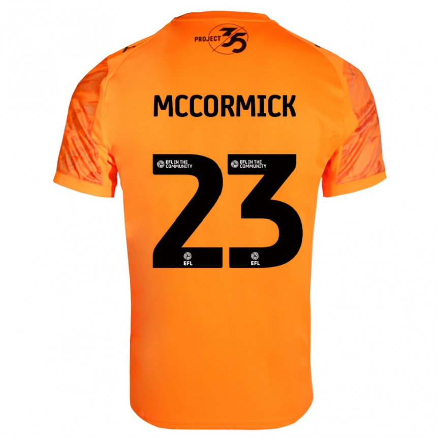 ילדים כדורגל Leo McCormick #23 שחור כתום חולצת שוער 2025/26