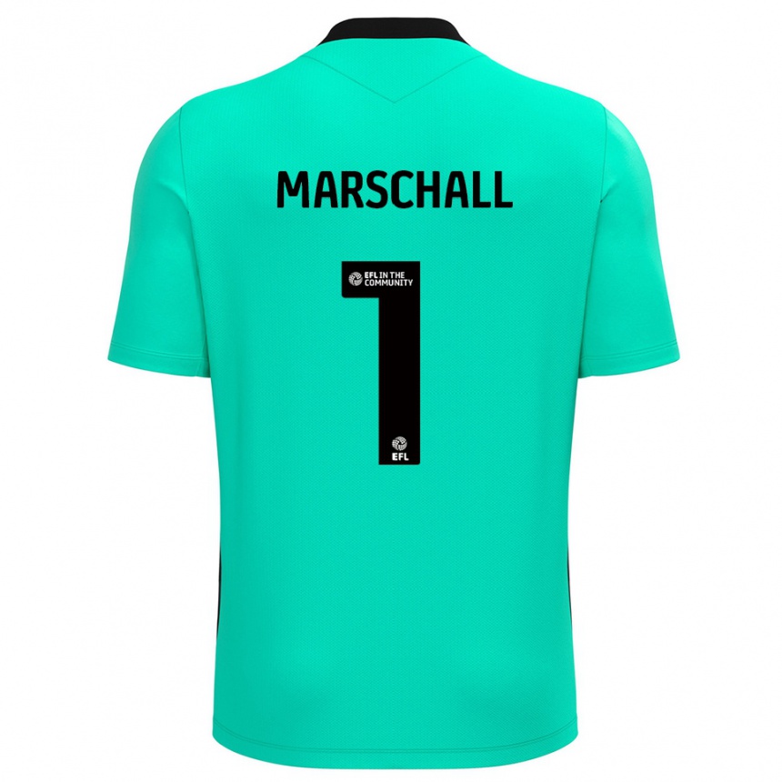 ילדים כדורגל פיליפ מרשל #1 טורקיז חולצת שוער 2025/26