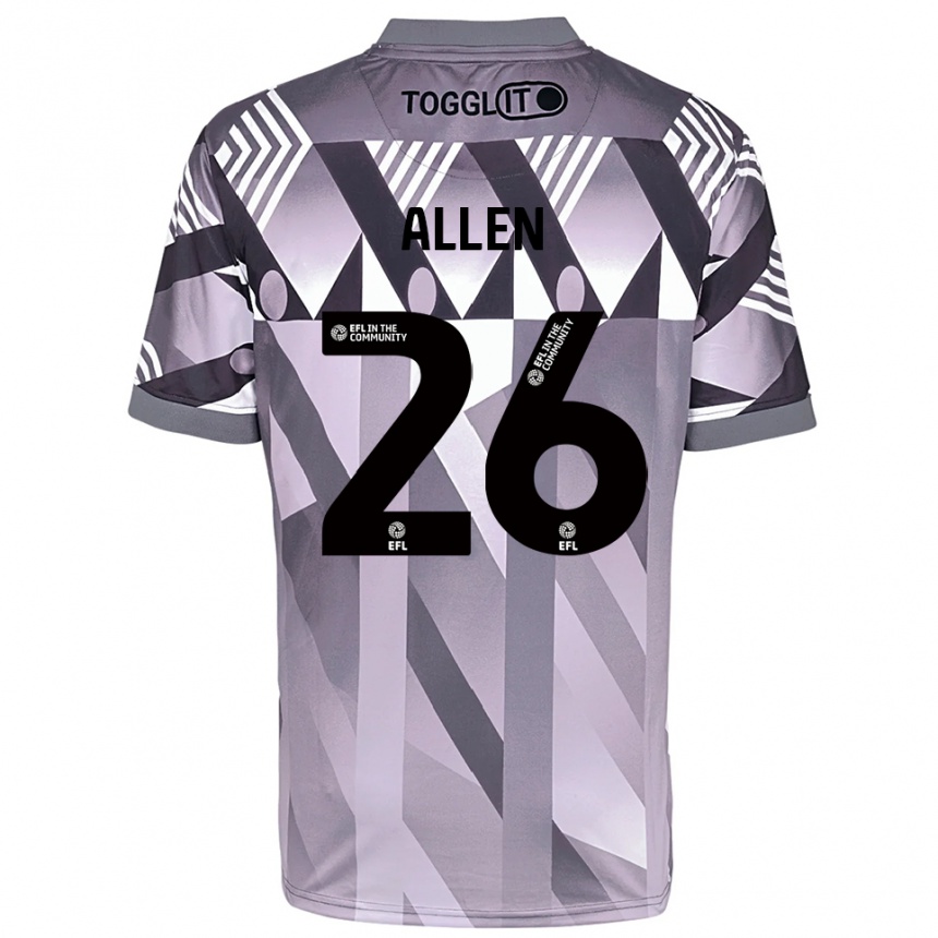 ילדים כדורגל Lauren Allen #26 אפור בהיר חולצת שוער 2025/26