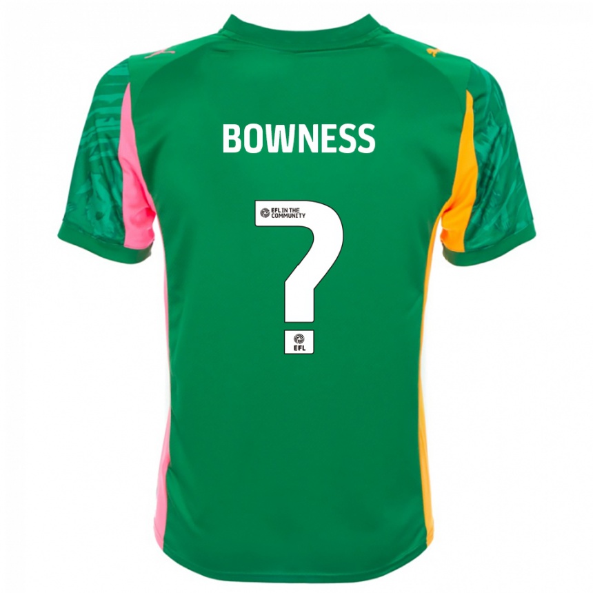 ילדים כדורגל Faye Bowness #0 ירוק ורוד לבן חולצת שוער 2025/26