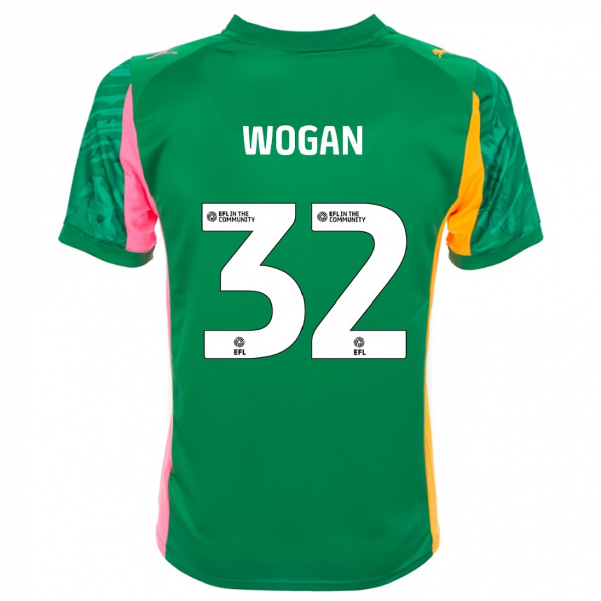 ילדים כדורגל אנדרו ווגן #32 ירוק ורוד לבן חולצת שוער 2025/26