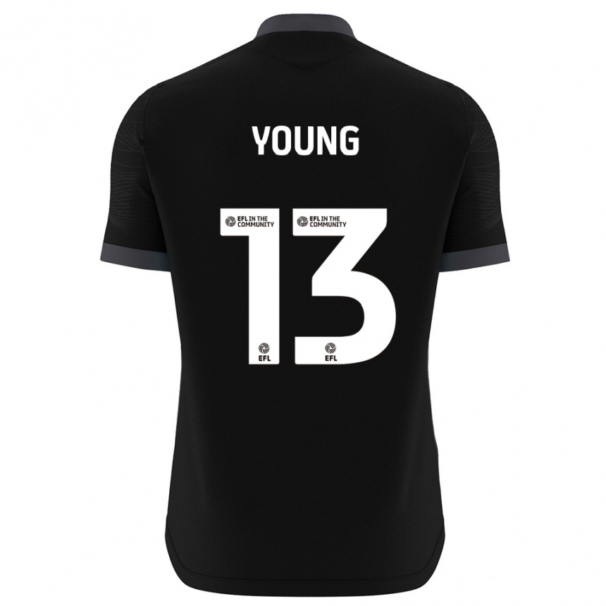 ילדים כדורגל בראד יאנג #13 שחור לבן חולצת שוער 2025/26