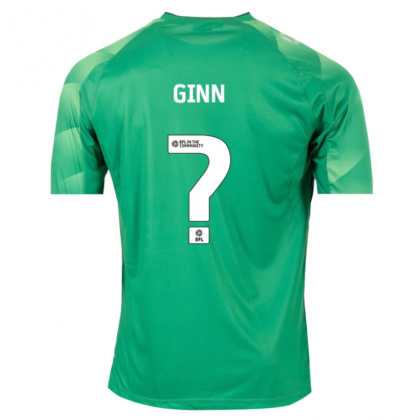 ילדים כדורגל טיה גין #0 ירוק לבן חולצת שוער 2025/26