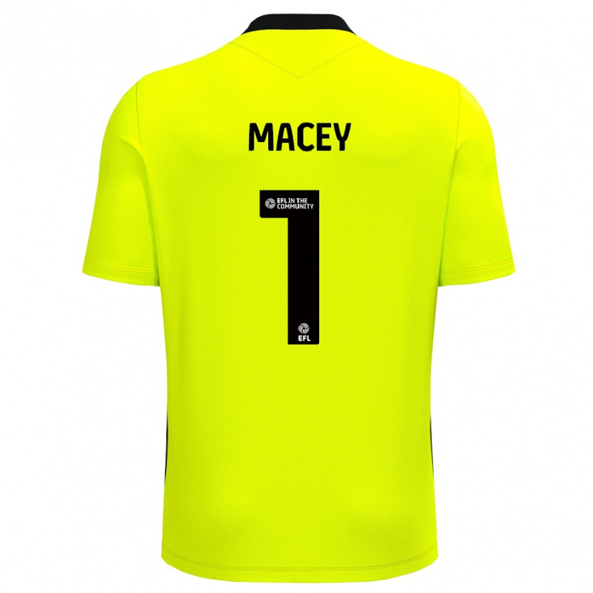 ילדים כדורגל מאט מייסי #1 שחור צהוב חולצת שוער 2025/26