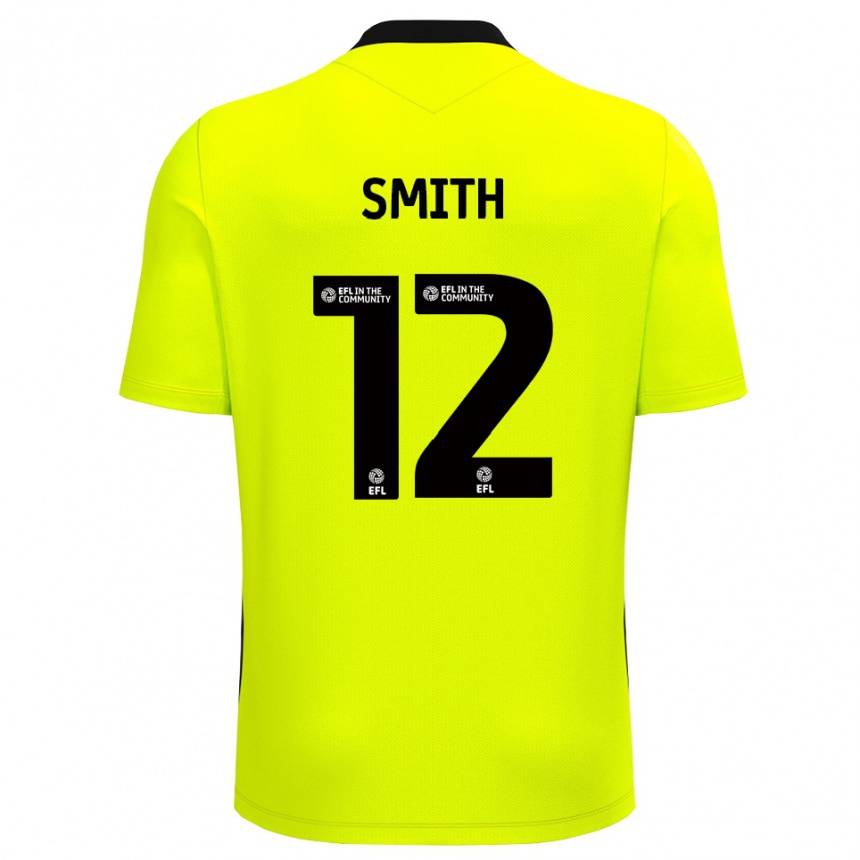ילדים כדורגל טום סמית' #12 שחור צהוב חולצת שוער 2025/26