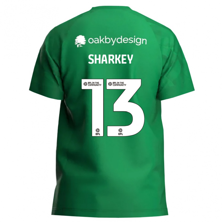 ילדים כדורגל טובי שארקי #13 ירוק לבן חולצת שוער 2025/26