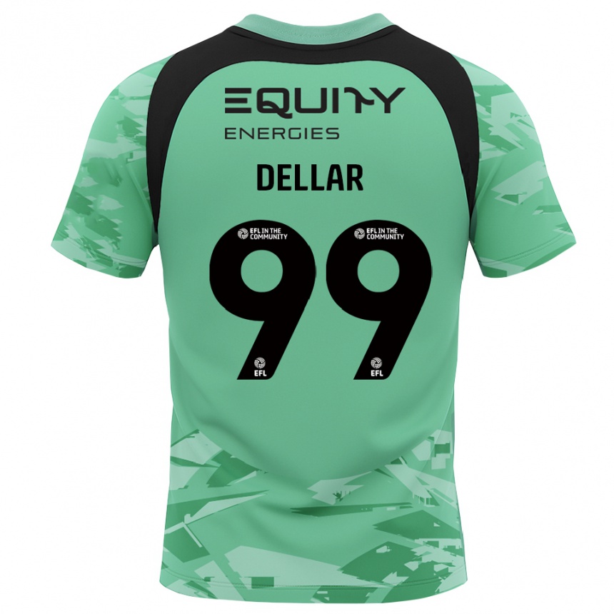 ילדים כדורגל Megan Dellar #99 אפור ירוק בהיר חולצת שוער 2025/26