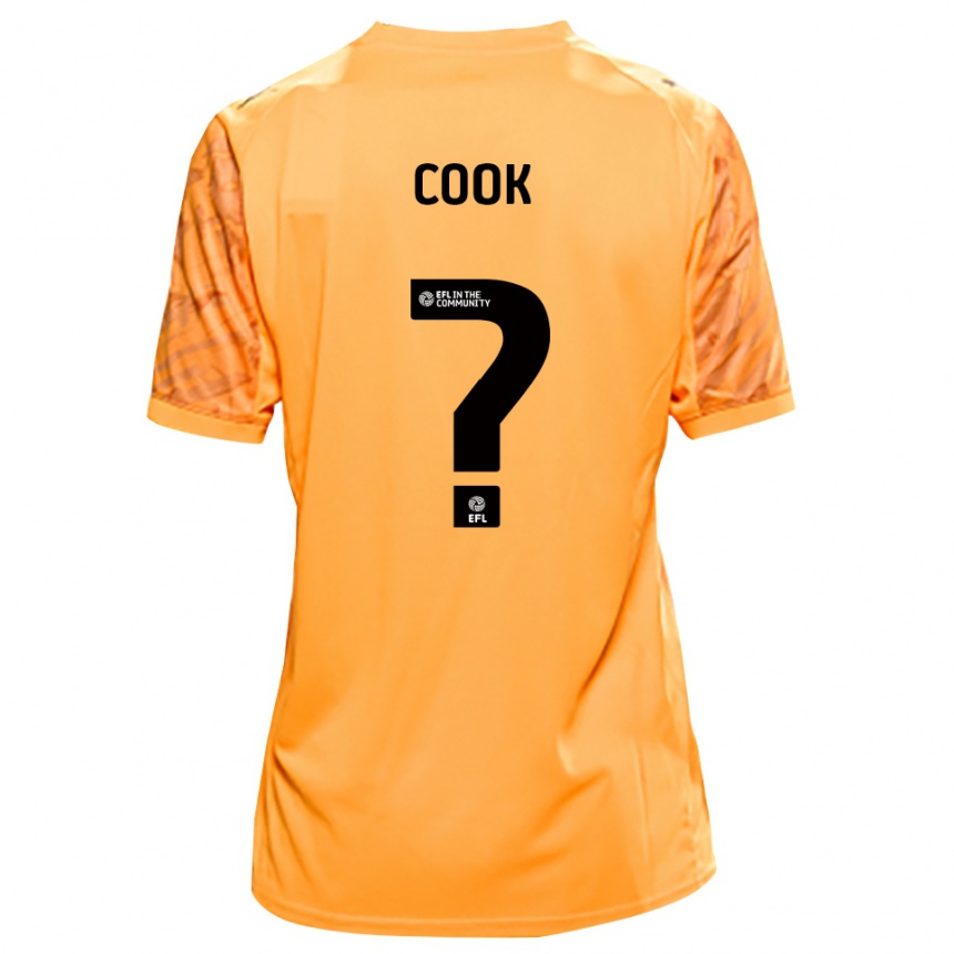 ילדים כדורגל Cook #0 שחור כתום חולצת שוער 2025/26