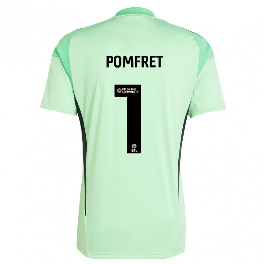 ילדים כדורגל Grace Pomfret #1 שחור ירוק בהיר חולצת שוער 2025/26