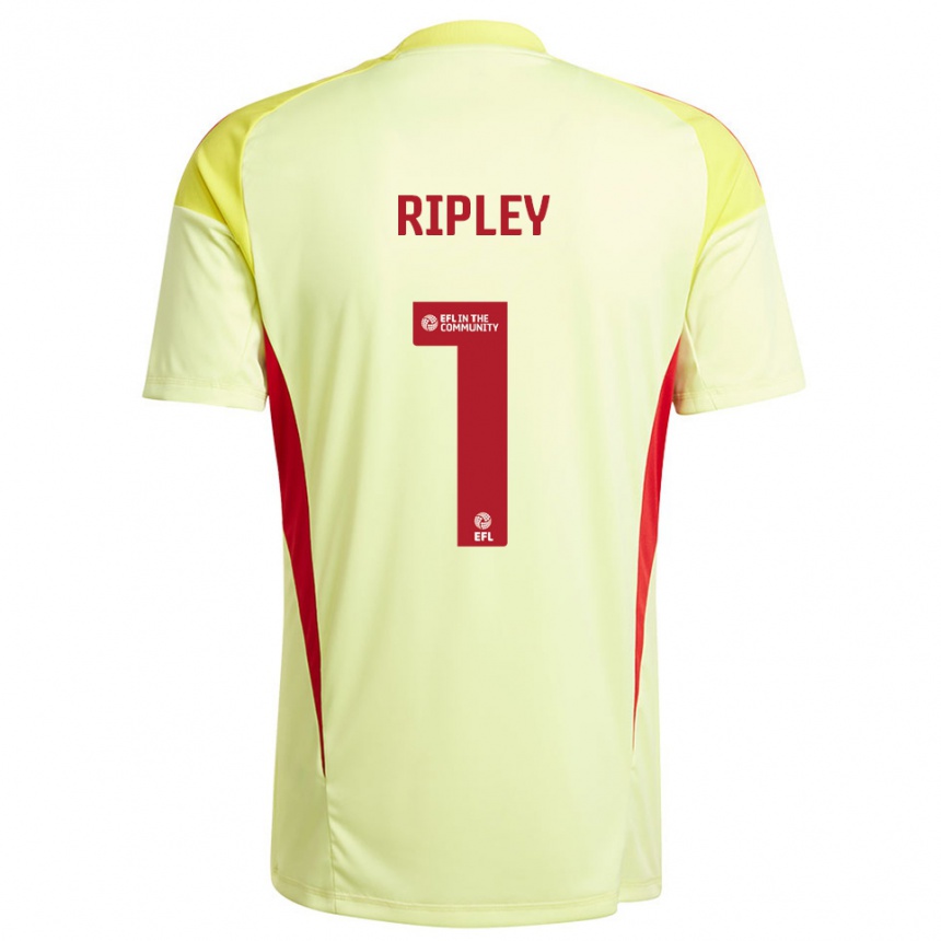 ילדים כדורגל קונור ריפלי #1 צהוב חיוור חולצת שוער 2025/26