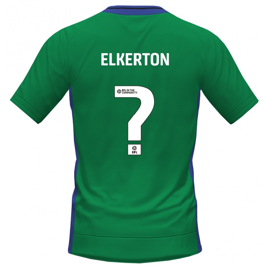 ילדים כדורגל Ava Elkerton #0 כחול ירוק חולצת שוער 2025/26