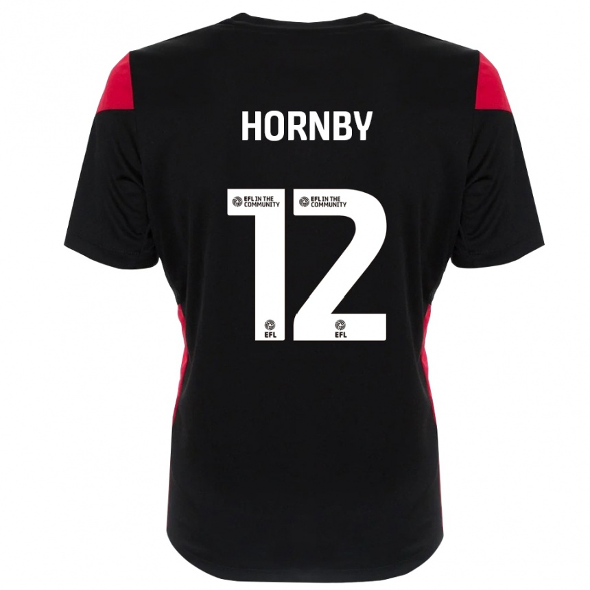 ילדים כדורגל סם הורנבי #12 שחור לבן חולצת שוער 2025/26