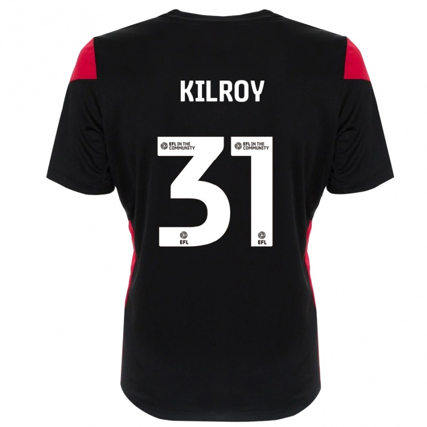 ילדים כדורגל ינסון מיכאל קילרוי #31 שחור לבן חולצת שוער 2025/26