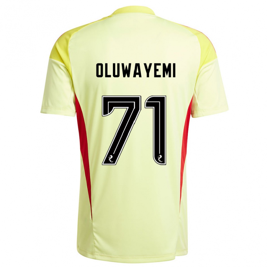 ילדים כדורגל Tobi Oluwayemi #71 אדום צהוב חולצת שוער 2025/26