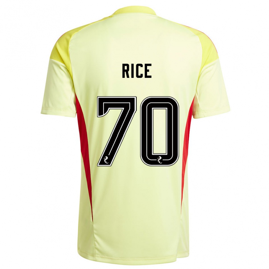 ילדים כדורגל איידן רייס #70 אדום צהוב חולצת שוער 2025/26