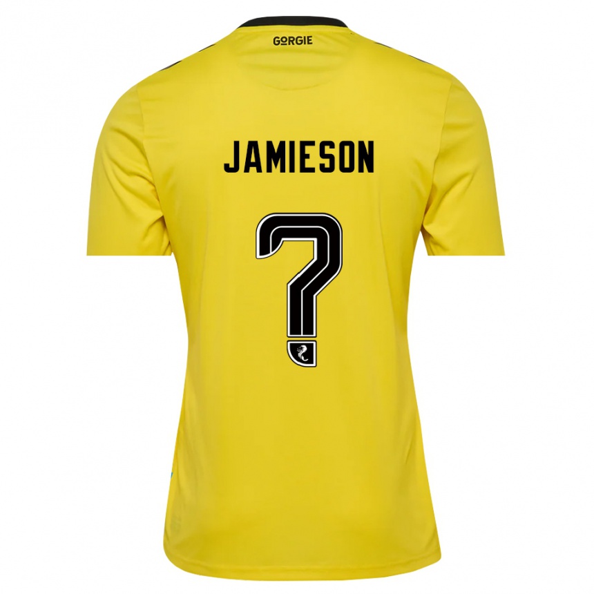 ילדים כדורגל Finlay Jamieson #0 שחור אדום צהוב חולצת שוער 2025/26