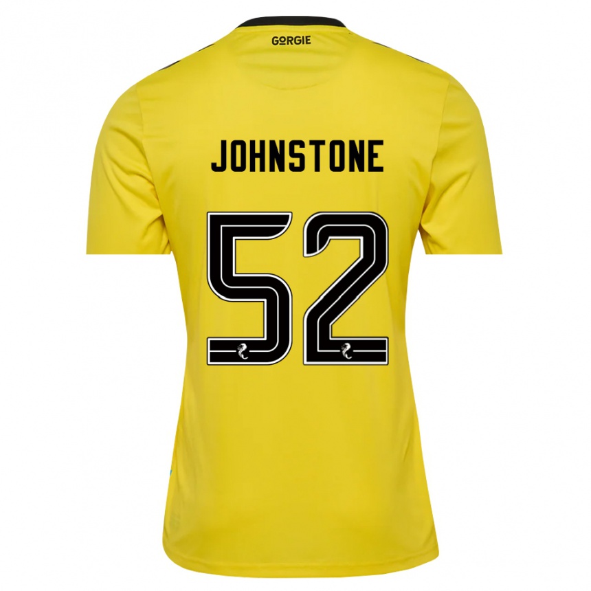 ילדים כדורגל רייצ'ל ג'ונסטון #52 שחור אדום צהוב חולצת שוער 2025/26