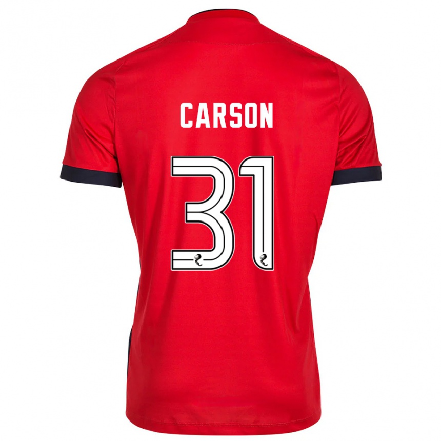 ילדים כדורגל טרבור קרסון #31 לבן אדום חולצת שוער 2025/26