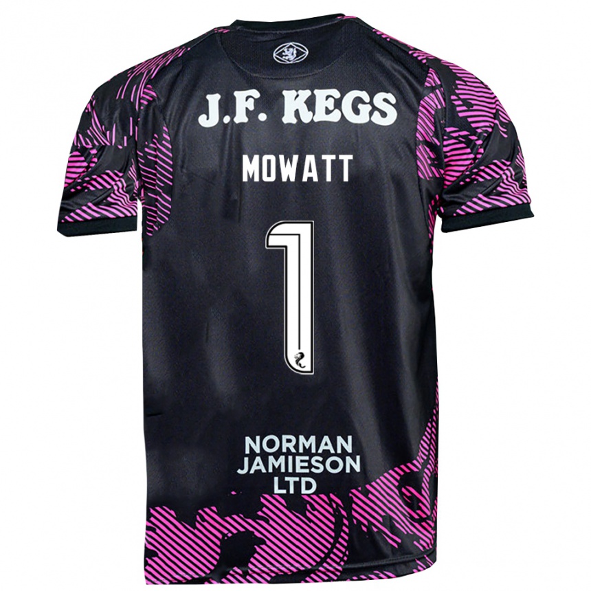 ילדים כדורגל בת' מוואט #1 שחור ורוד חולצת שוער 2025/26