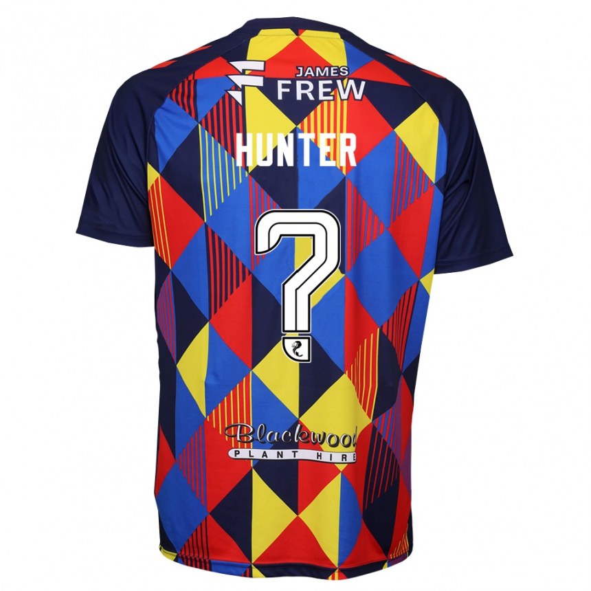 ילדים כדורגל Morgan Hunter #0 אדום כחול מלכותי חולצת שוער 2025/26